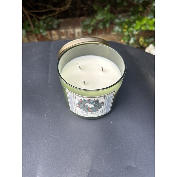 Bath And Body Works Christmas Fresh Balsam Candle & Candle Pedestal Holder - Picture 5 of 9